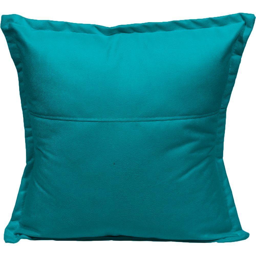 Almofada 42,5x42,5 Suede Cores - Azul-turquesa, Suede - 1