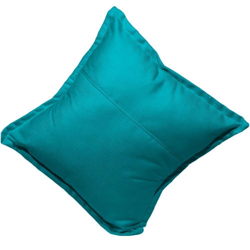 Almofada 42,5x42,5 Suede Cores - Azul-turquesa, Suede - 2