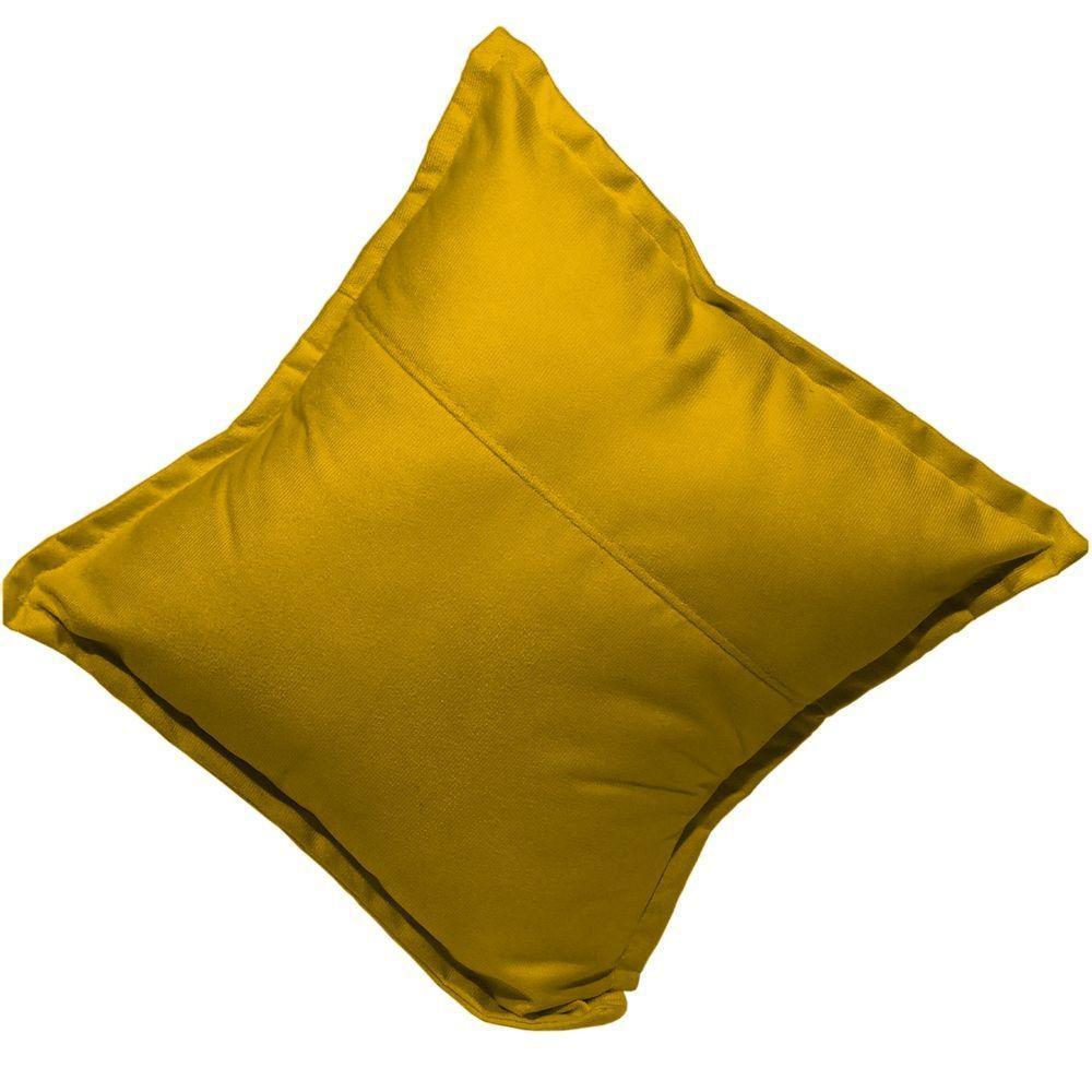 Almofada 42,5x42,5 Suede Cores - Mostarda, Suede - 1