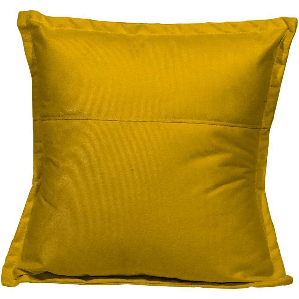 Almofada 42,5x42,5 Suede Cores - Mostarda, Suede - 3
