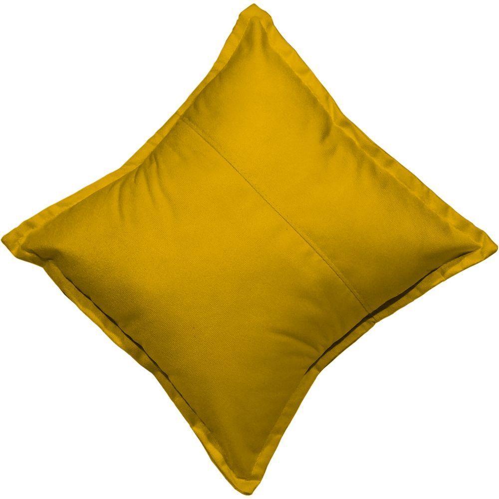 Almofada 42,5x42,5 Suede Cores - Mostarda, Suede - 4