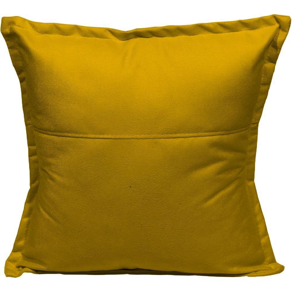Almofada 42,5x42,5 Suede Cores - Mostarda, Suede - 5