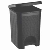 Lixeira Vime 12litros Preto Ref.163/p - 1