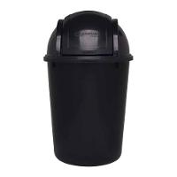 Lixeira Com Tampa Basculante 7,5l Eco Nature Preto Jaguar - 1