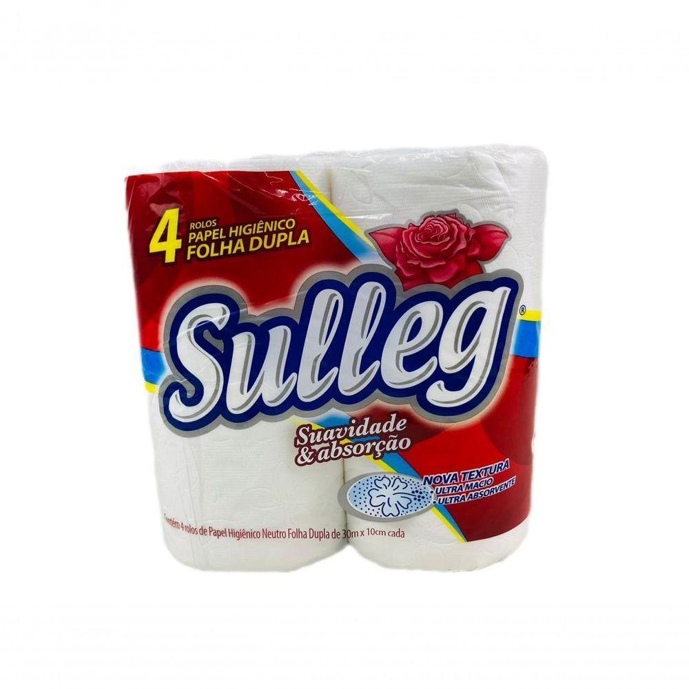 Papel Higiênico Branco Sulleg Folha Dupla Com 4 30m. - 1