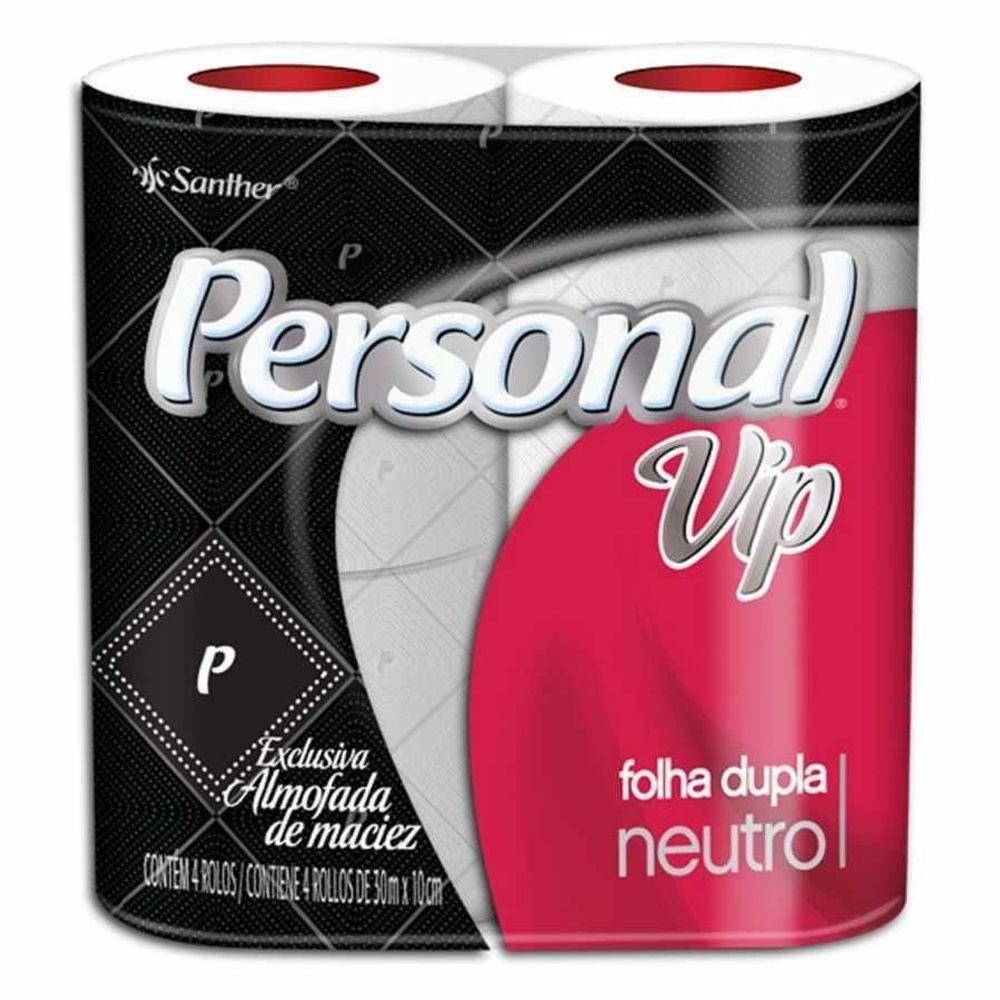 Papel Higiênico Personal Vip Folha Dupla Com 4 30 Mt - 1