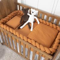 Trança Protetora Para Berço E Cama Percal 200 Fios Liso - Caramelo - 2