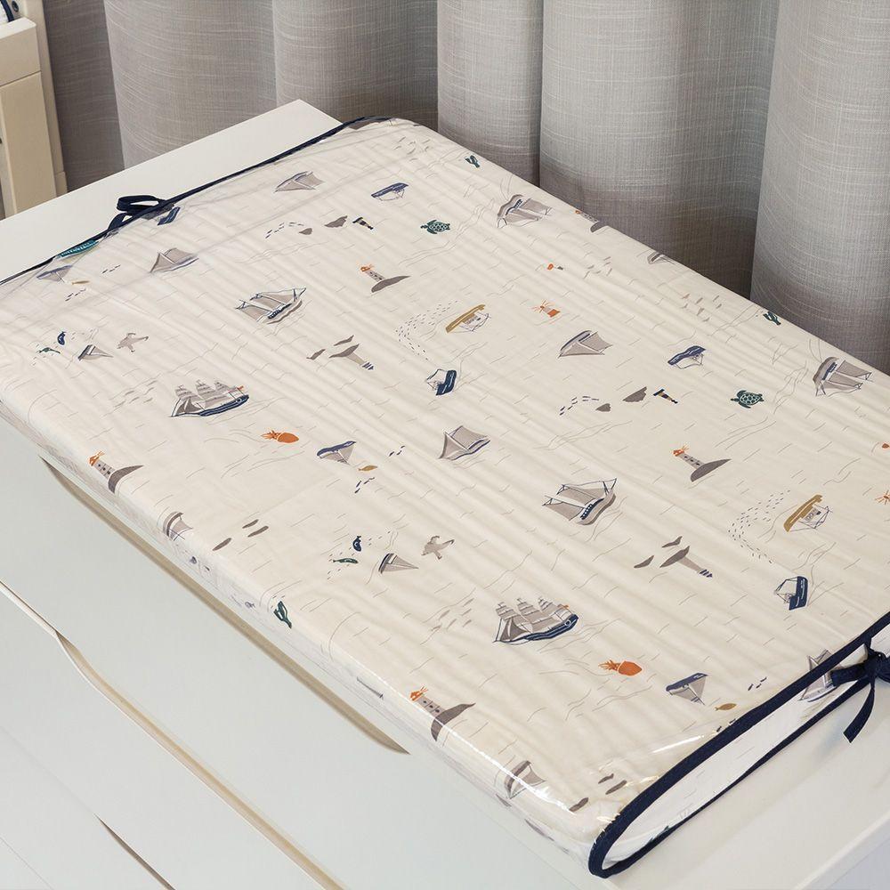 Trocador De Quarto Baby Percal 200 Fios 100% Algodão - Pequeno Navegante - 2