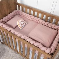 Trança Protetora Para Berço E Cama Percal 200 Fios Liso - Rose - 2