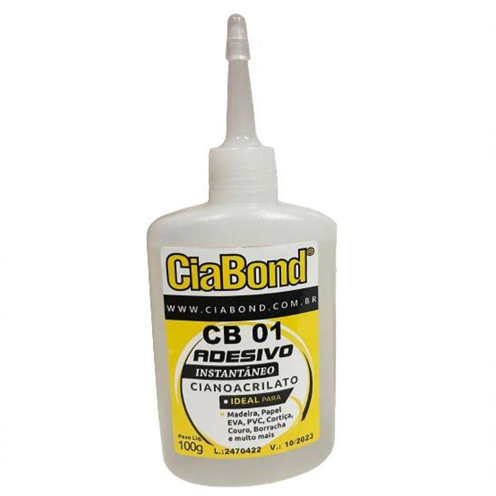 Cola Adesivo Instantâneo Cianoacrilato Cb 01 Ciabond 100g - 1