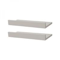 Kit 2 Prateleiras Porta Quadros 50 x 15cm Branca Suporte Invisível - 1