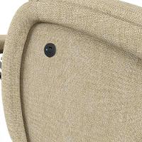 Poltrona Do Papai Reclinável Napoli Glider Giratória Usb Linho Bege Fh1 - D\'rossi