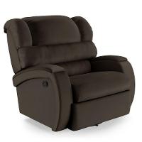 Poltrona Do Papai Reclinável Napoli Glider Giratória Usb Pu Marrom Fh1 - D\'rossi - 1