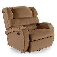 Poltrona Do Papai Reclinável Napoli Glider Giratória Usb Pu Caramelo Fh1 - D\'rossi - 1
