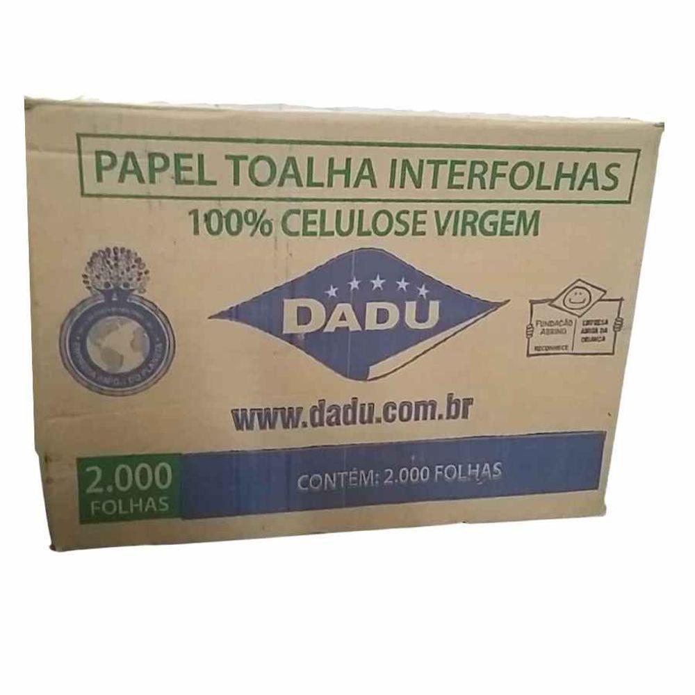 Papel Toalha Interfolha 2 Dobras Com 2000 Folhas Dadu Light - 1