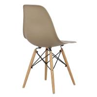 Kit 04 Cadeiras Decorativas Eiffel Charles Eames F03 Nude Com Pés De Madeira - Lyam Decor - 3