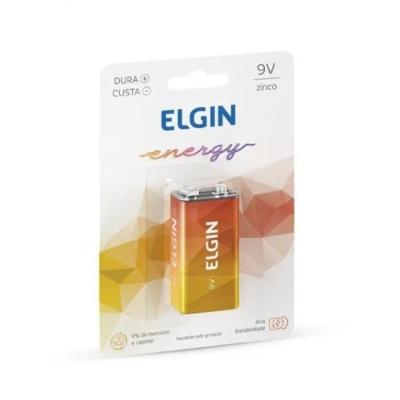 Pilha Elgin De Zinco 9v Blister C/ 1 Un.