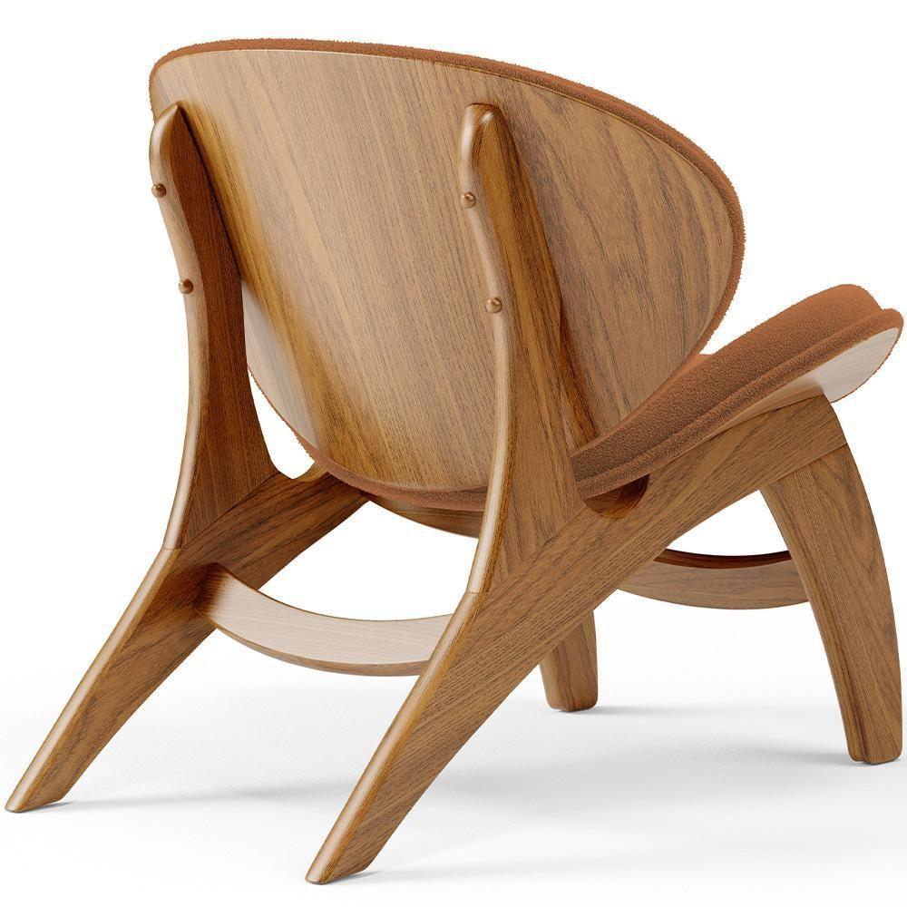 Kit 4 Poltronas Decorativa Orgânica Sala Living Kadosh L02 Bouclê Terracota - 4