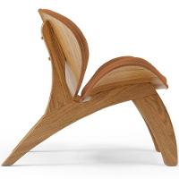 Kit 4 Poltronas Decorativa Orgânica Sala Living Kadosh L02 Bouclê Terracota - 2