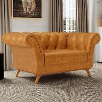 Sofá 2 Lugares Império 150cm D02 Couríssimo Whisky B-90 - 3