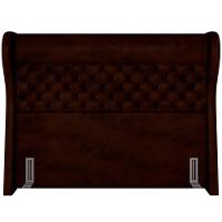 Kit Cabeceira Cama Box Casal 195cm Madrid Com Puff Recamier Santorini Couríssimo Marrom