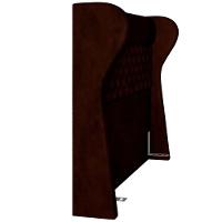 Kit Cabeceira Cama Box Casal 195cm Madrid Com Puff Recamier Santorini Couríssimo Marrom - 9