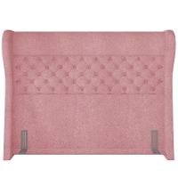 Kit Cabeceira Cama Box Casal 195cm Madrid Com Puff Recamier Santorini Bouclê Rosê - 6