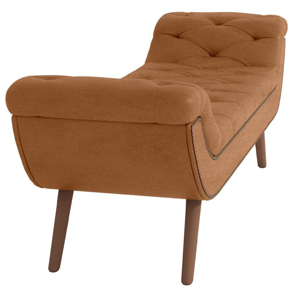 Kit Cabeceira Cama Box Casal 195cm Madrid Com Puff Recamier Santorini Couríssimo Whisky - 8