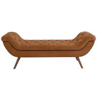 Kit Cabeceira Cama Box Casal 195cm Madrid Com Puff Recamier Santorini Couríssimo Whisky