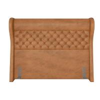 Kit Cabeceira Cama Box Casal 195cm Madrid Com Puff Recamier Santorini Couríssimo Whisky - 5