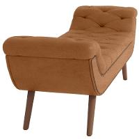 Kit Cabeceira Cama Box Casal 195cm Madrid Com Puff Recamier Santorini Couríssimo Whisky - 8