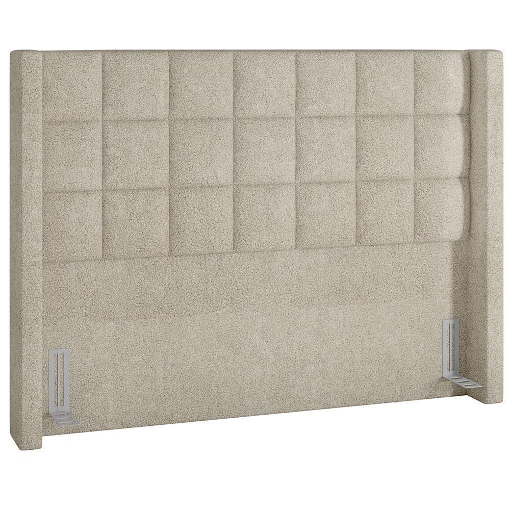 Cabeceira Cama Box Casal 140cm P05 Paris Bouclê Creme - 1