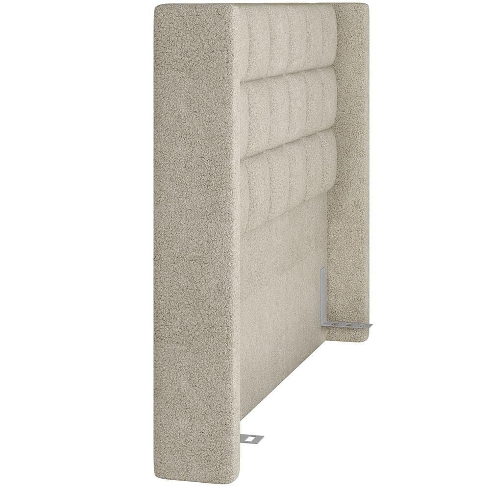 Cabeceira Cama Box Casal 140cm P05 Paris Bouclê Creme - 5