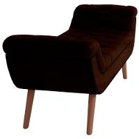 Kit Cabeceira Cama Box Casal 160cm Madrid Com Puff Recamier Santorini Couríssimo Marrom - 6