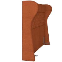 Kit Cabeceira Cama Box Casal 140cm Madrid Com Puff Recamier Santorini Bouclê Terracota - 2