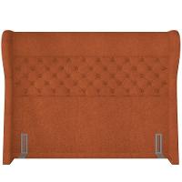 Kit Cabeceira Cama Box Casal 140cm Madrid Com Puff Recamier Santorini Bouclê Terracota - 6
