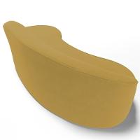 Sofá 4 Lugares Curvo Living Firenze Direito D02 Veludo Mostarda 260cm C-279 - Lyam - 8