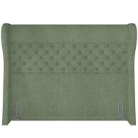 Kit Cabeceira Cama Box Casal 195cm Madrid Com Puff Recamier Santorini Bouclê Oliva - 6