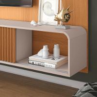 Painel Para Tv 85 Pol Zurick E Mesa De Centro Harmony B01 Cinamomo Off White - 7