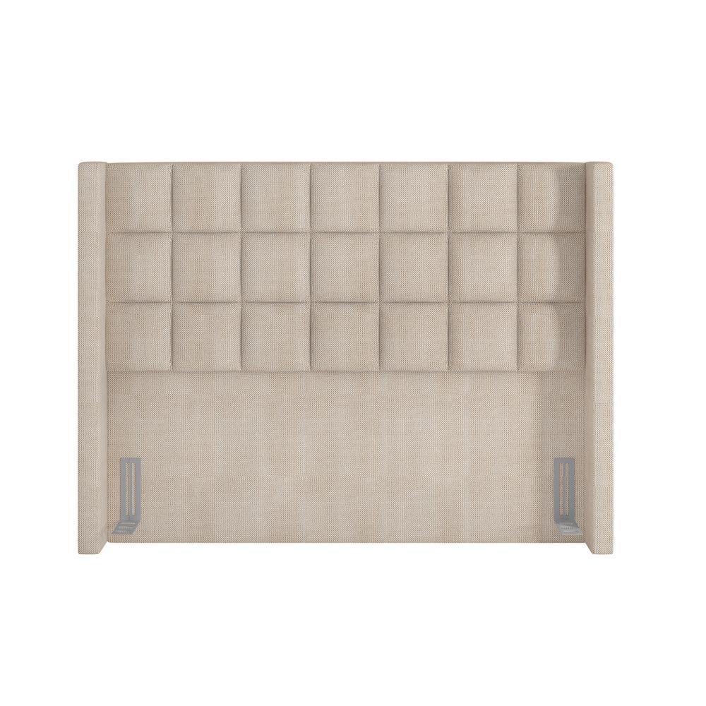 Kit Cabeceira Cama Box Casal 140cm Paris Com Puff Recamier Itália Linho Creme - 6