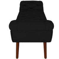 Kit Cabeceira Cama Box Casal 160cm Madrid Com Puff Recamier Santorini Veludo Preto - 5