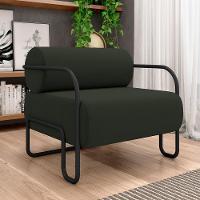 Kit 02 Poltronas Decorativa Pés Industrial Moscou K01 Veludo Verde - 6