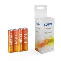 Pilhas Palito Aaa Elgin Zinco 1.5v Caixa Com 40 Peças Elgin - 1
