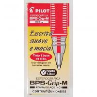 Caneta Esferográfica Pilot Bps-grip-m Verm 1.0 Cx C/12 Unid - 2
