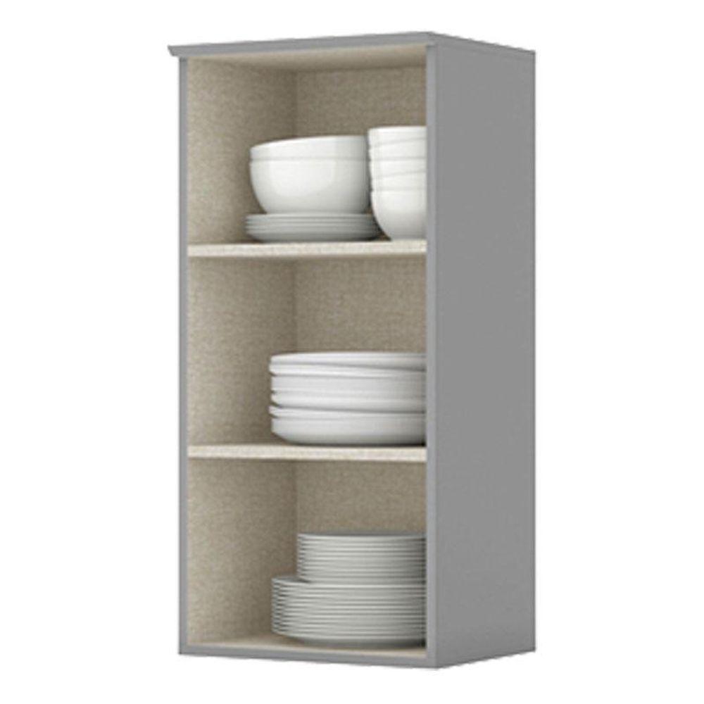 Armário Aéreo 1 Porta 40 Cm Nova York Cinza - Henn - 2