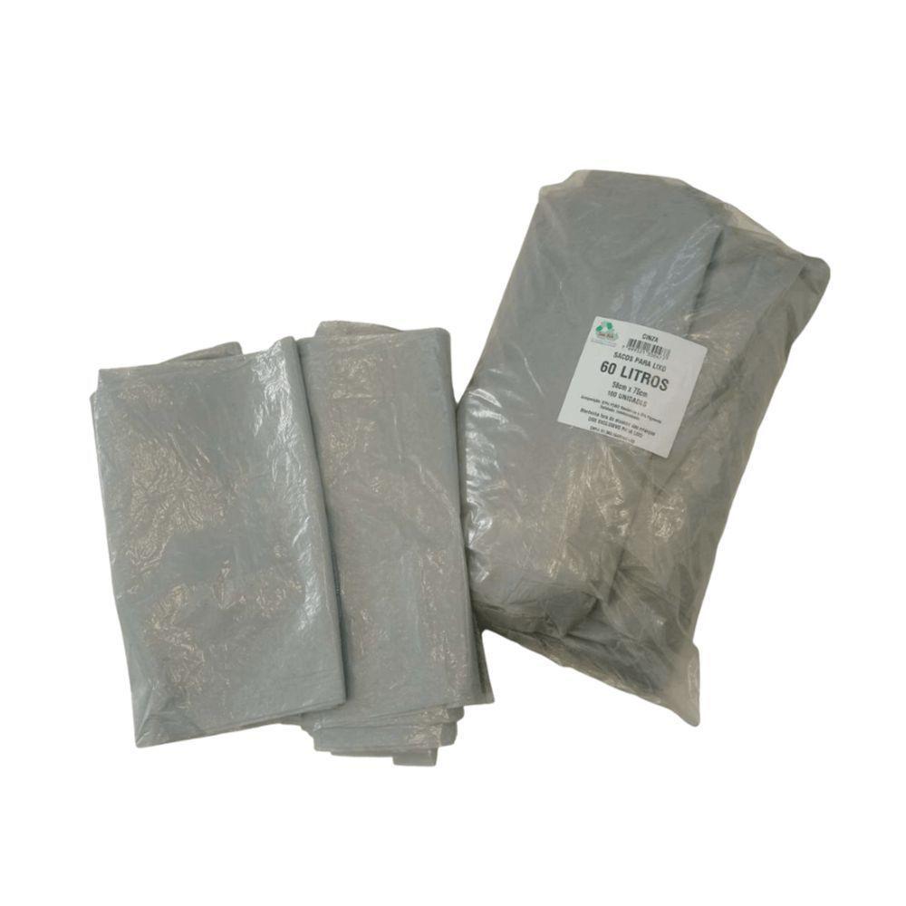 Saco De Lixo Cinza 200 Litros P5 Com 60 Un - 1