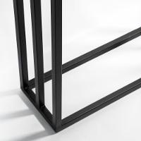 Porta Toalha Para 3 Toalhas Eleganza 50 Cm Metal Preto - 6