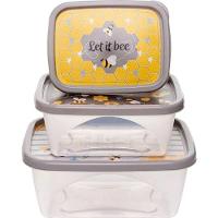 Conjunto Com 3 Potes Jaguar P M G Ref.4172 - 2