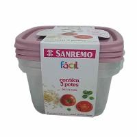 Kit Pote 800ml Sanremo Com 3 Ref. Sr125/3c - 1