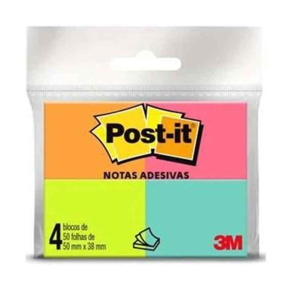 Post-it Novas Cores 38x50 3m C/04 - 1
